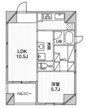 ルクレ堺筋本町レジデンスの物件間取画像